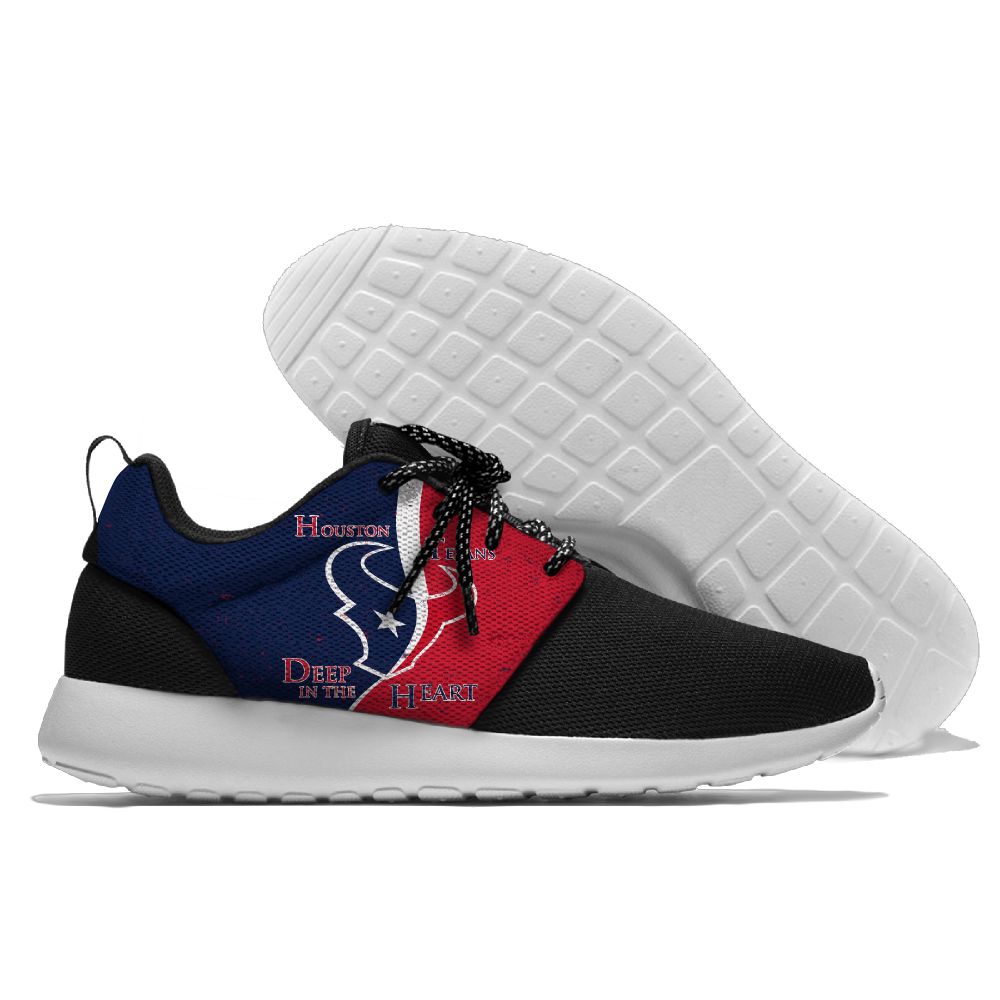 Women's NFL Houston Texans Roshe Style Lightweight Running Shoes 005